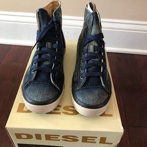MENS EXPOSURE I HI SNEAKERS INDIGO